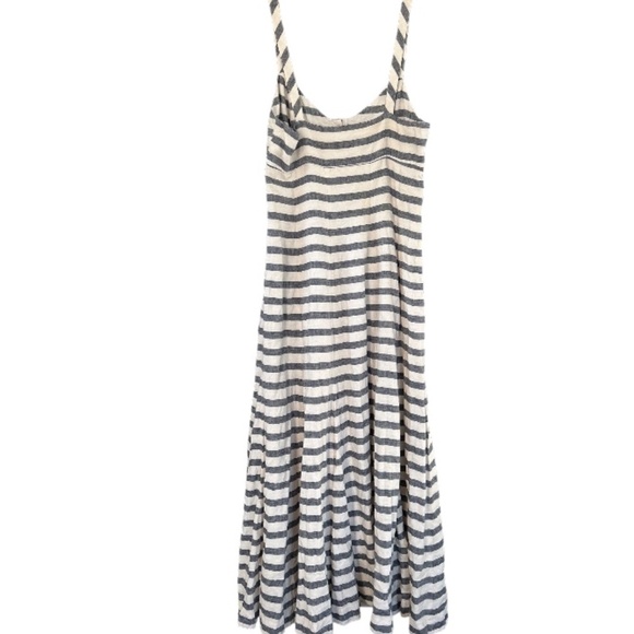 Maeve Dresses & Skirts - Anthropologie Maeve Nautical Striped Linen Maxi 'Dress Sz US 10